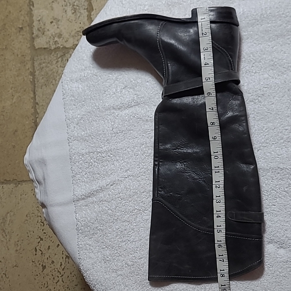 FRYE Dorado Gray Riding Boots Size 9 - Picture 10 of 12